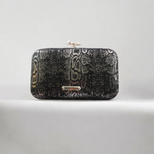 Black Owl Clutch Bag