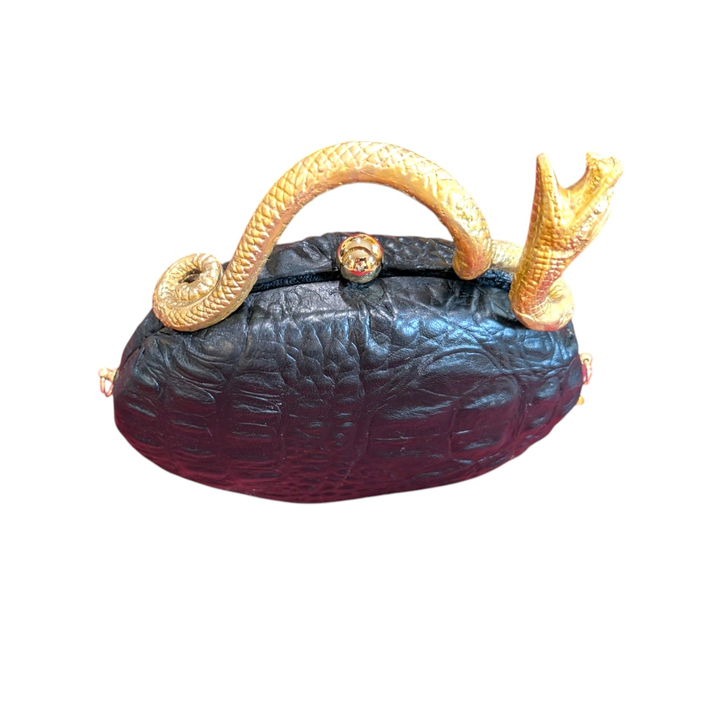 Cleopatra's Black Oval Clutch
