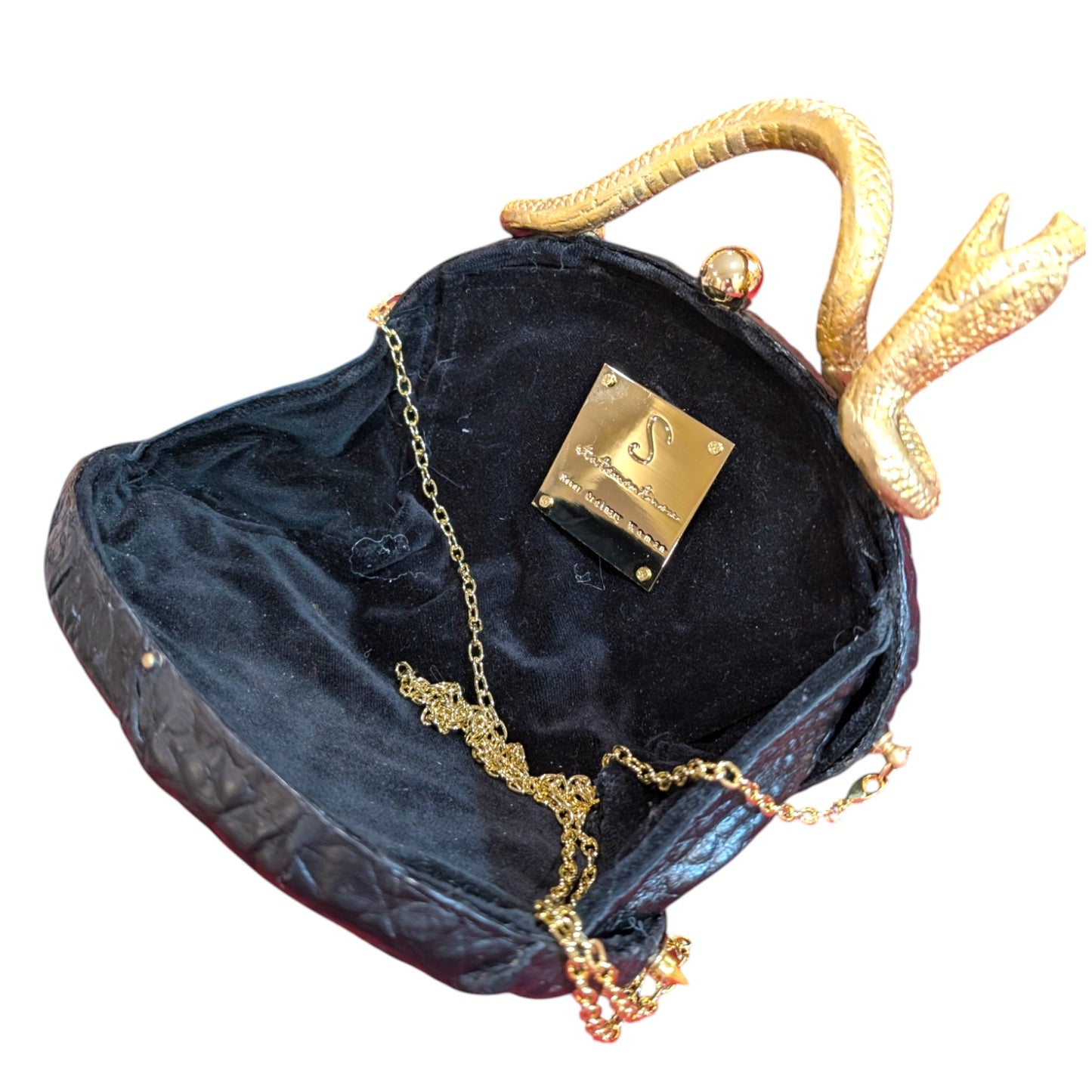 Cleopatra's Black Oval Clutch