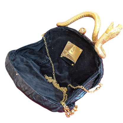 Cleopatra's Black Oval Clutch