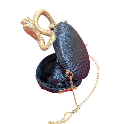 Cleopatra's Black Oval Clutch