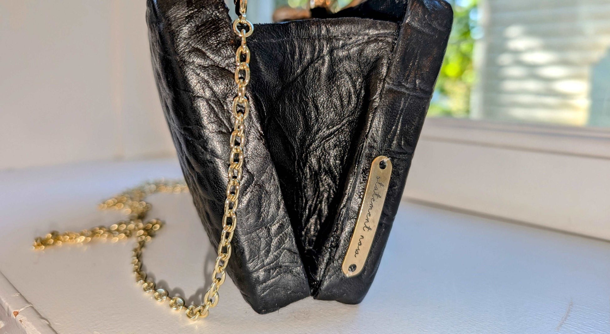 Black Skull Woman Clutch Bag